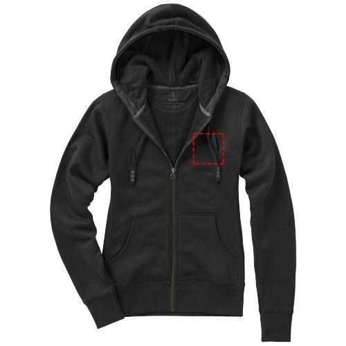 Arora dames hoodie met ritssluiting