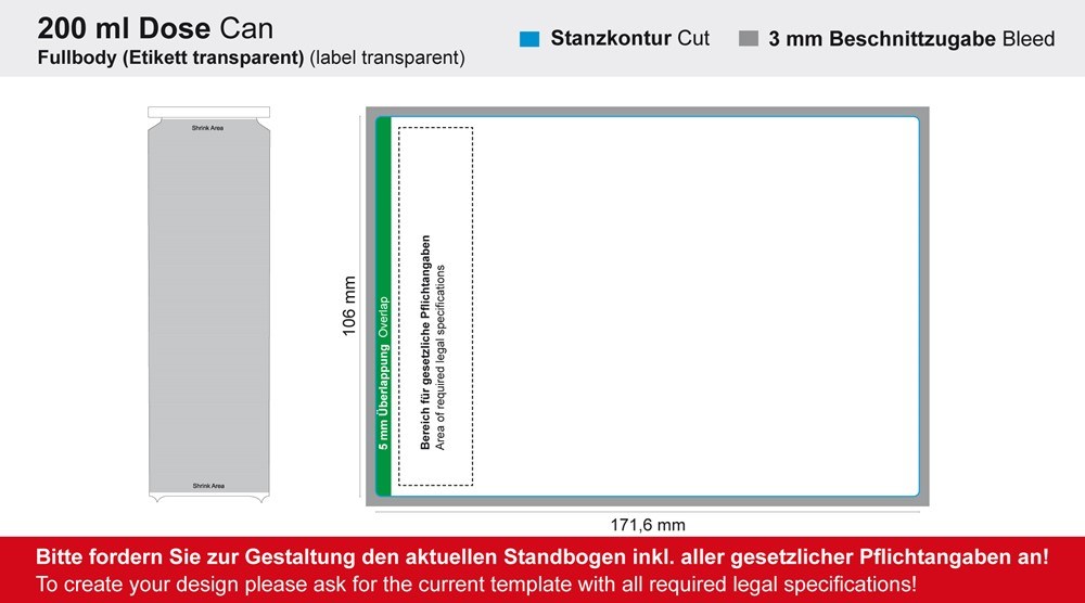 Bio Sinaasappelsap (voor export), 200 ml Fullbody transp