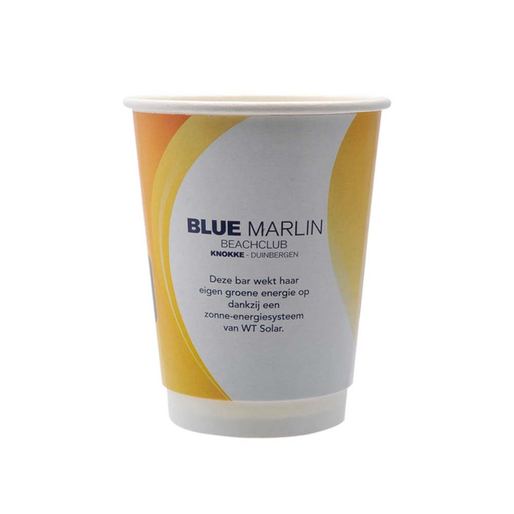 Cup dubbelwandig 290ml/12oz, v.a. 25.000 st, full colour, all-over