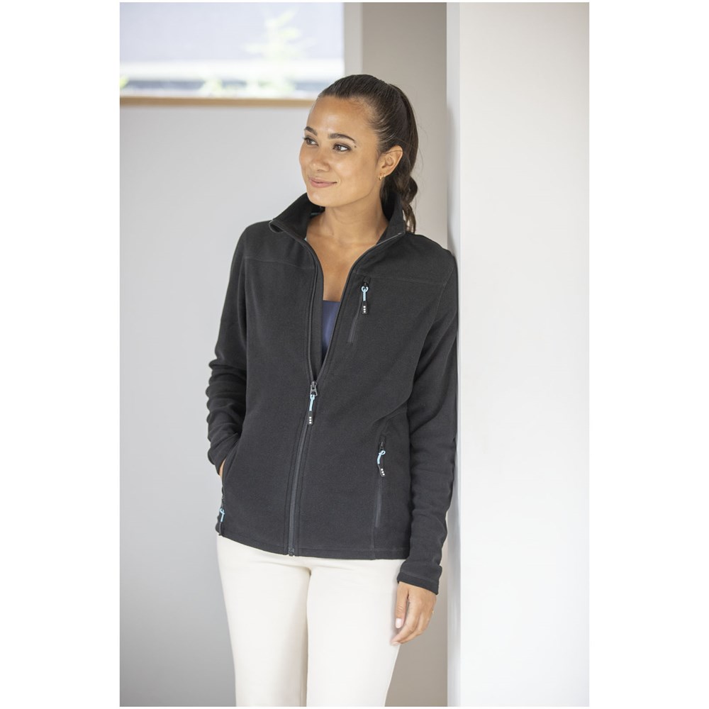 Amber GRS gerecycled dames fleece jas met volledige rits