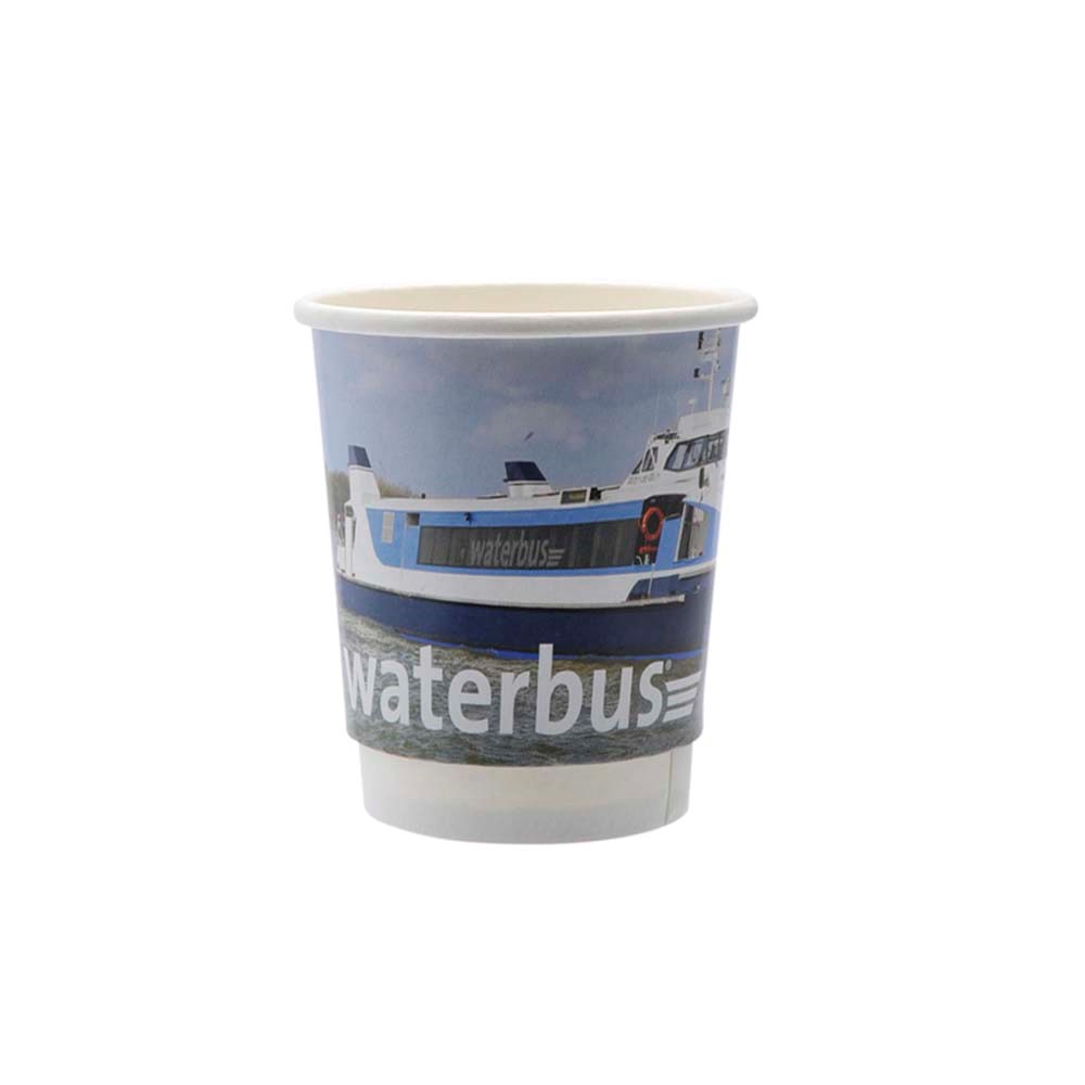 Cup dubbelwandig 200ml/8oz, v.a. 25.000 st, full colour, all-over