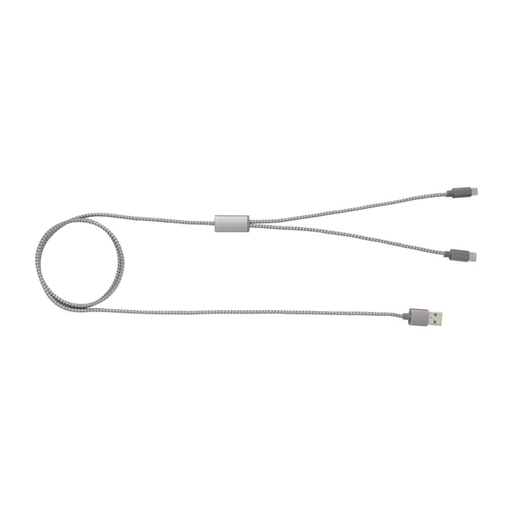 3-in-1 gevlochten nylon kabel