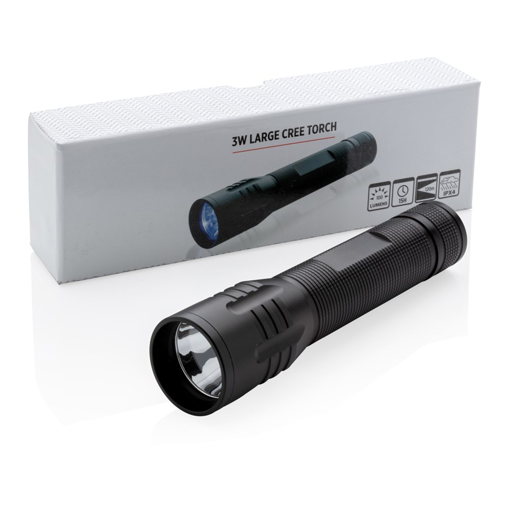 3W CREE zaklamp groot